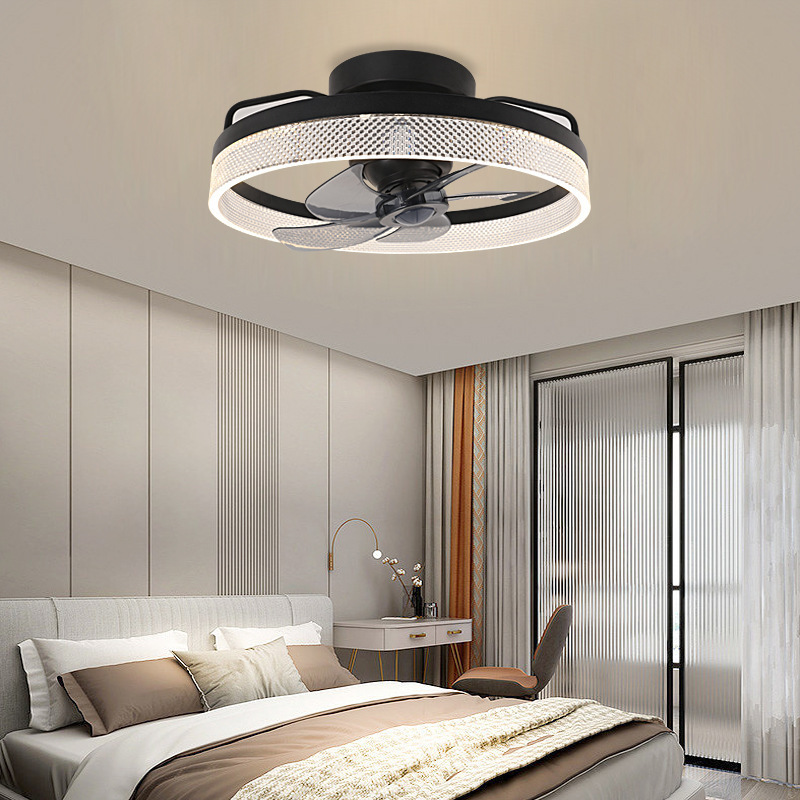 New Function 360 Rotating Ceiling Fan Light Intelligent Fan With Remote Control Led Fan Light For Living Room Bedroom Top Light