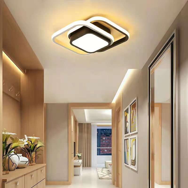 110v 220v Square Circle shape Light Modern Home Decoration Bedroom Corridor passage Light 24W Dimmable Led Ceiling Lamp