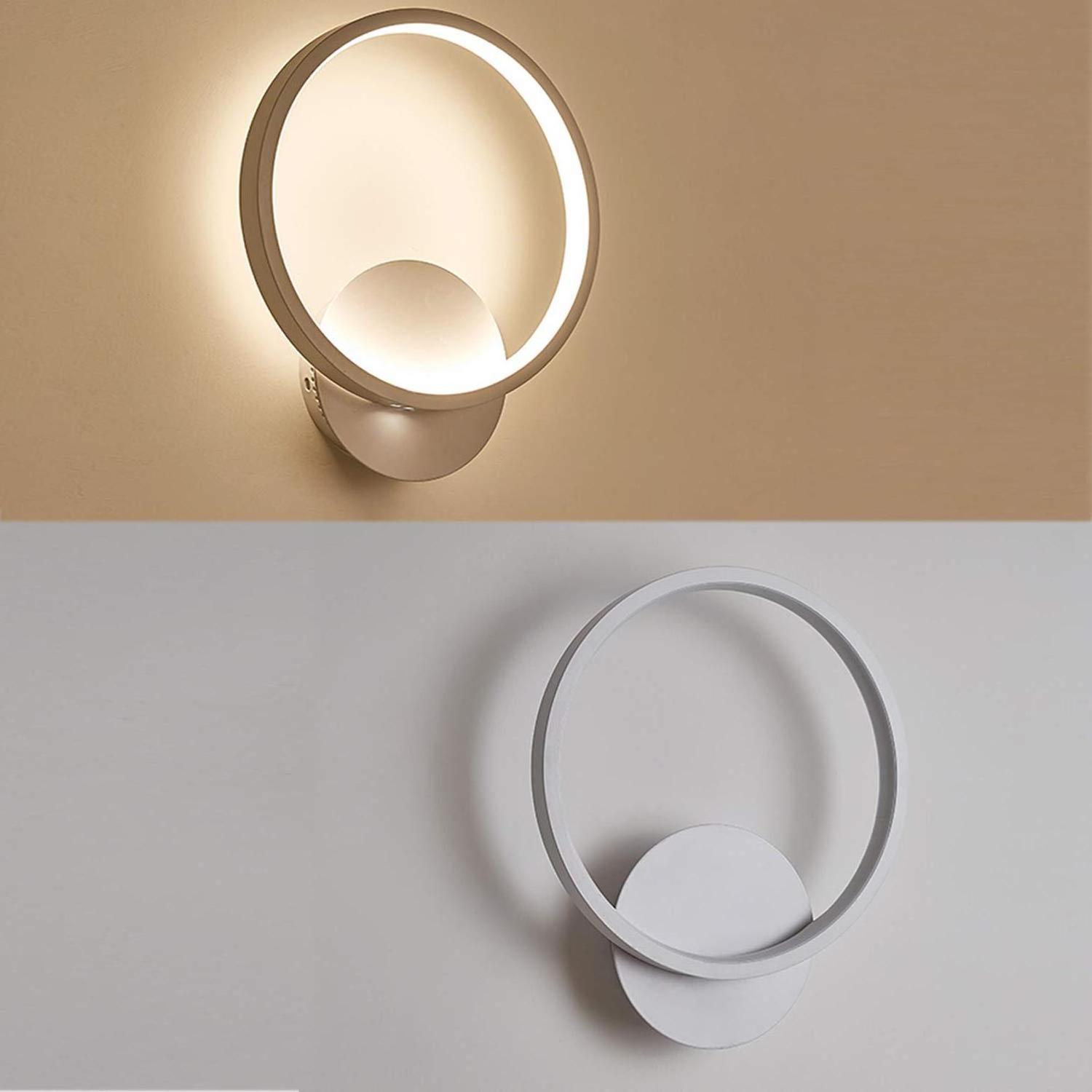 2024 Book light 220v sconce indoor wall lamps bedside wall mount circular 3cct Dimming smart led reading lights