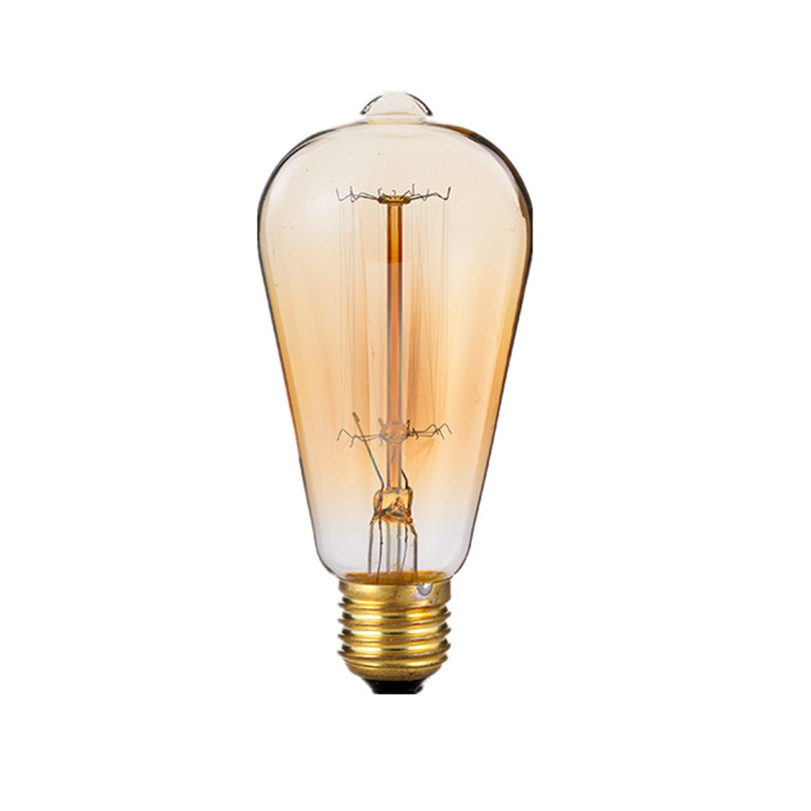 2022 led bulb filament E14 spiral decorative lamp 110V retro small bulb amber clear frosted dimmable wholesale bulb