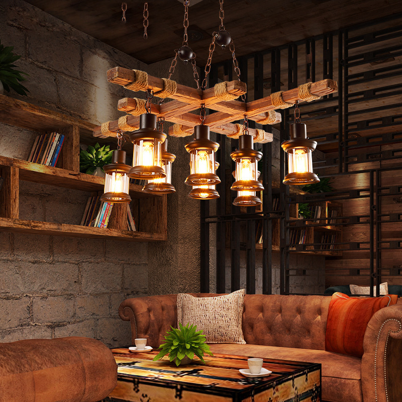 2022 Nordic Wood Pendant Lights LED Modern Pendant Lamps for Dining Living Room Kitchen Shop Bar Cafe Suspension luminaire E27