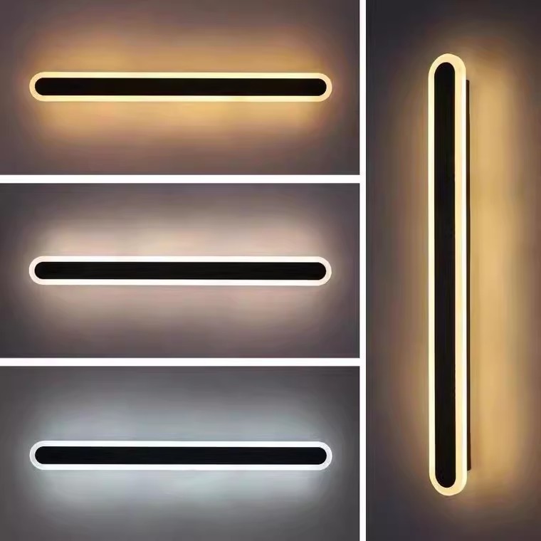 LED Outdoor Indoor Wall Light 30-240cm Long Strip Wall Mounted Lights  IP20 Wall Lamps Use for hotel villa garden decoration