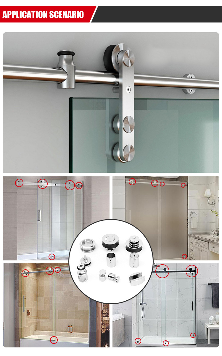 Wholesale Glass Door Slide System Shower Sliding Door Hardware Bathroom Room Accessories