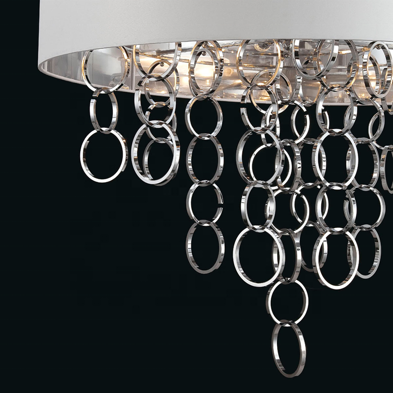 america home nickel metal mesh new trend handmade ceiling pendant light lamp exotic chandelier with shades