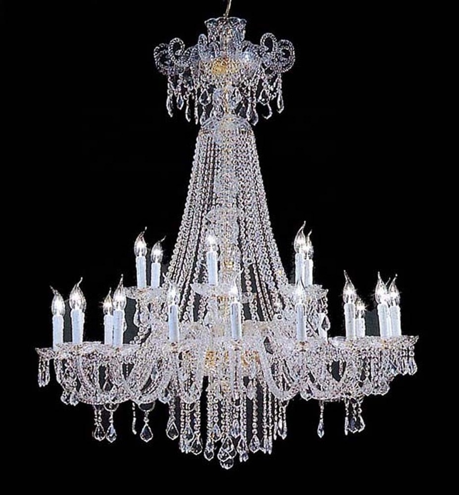 classic italian hotel candle Chandeliers Hanging Dining Room Bohemian Fixtures clear Crystal lights for Decorative