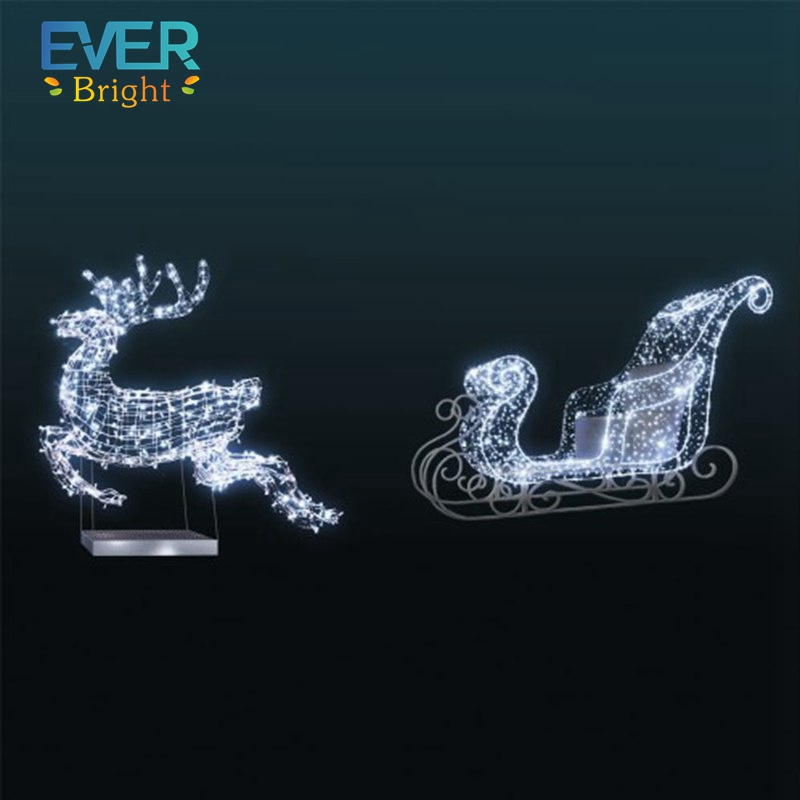 Waterproof durable garden led 3d deer motif light