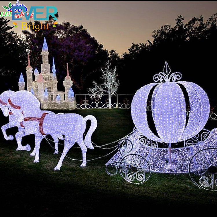 Waterproof durable garden led 3d deer motif light