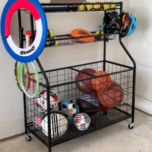 Top sale garage storage home fitness equipment accessories garage organizer sports equipment organizer