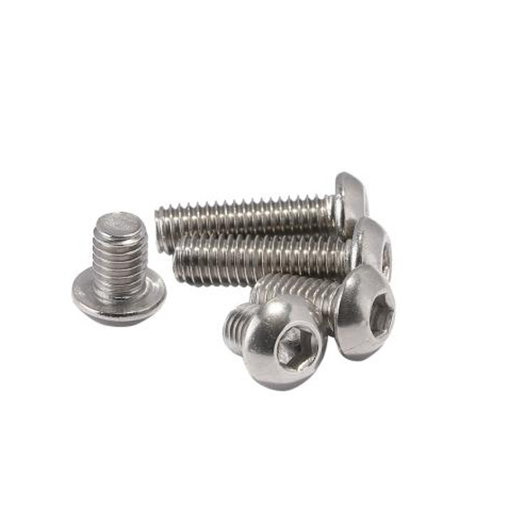 100 Pcs M4-0.70 x 6mm Button Head Socket Cap Bolts Screws, 18-8 Stainless Steel, Allen Hex Drive, ISO 7380, by Fullerkreg,Come in a Plastic Case