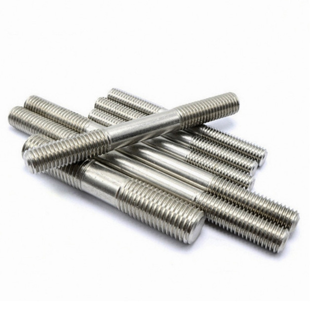 Steel metal galvanized double ended studs DIN939 grade 4.8 8.8 10.9