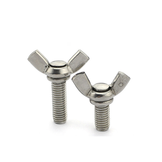 Stainless Steel Wing Bolt ss304 Din 316 in mm size bolt and nut