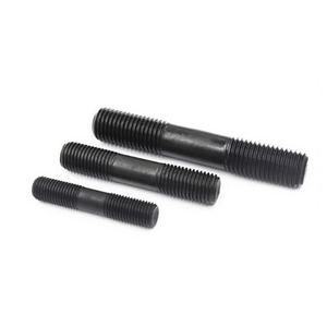 Haiyan hardware steel metal threaded metric UNC UNF stud bar truck wheel studs double ended studs DIN939