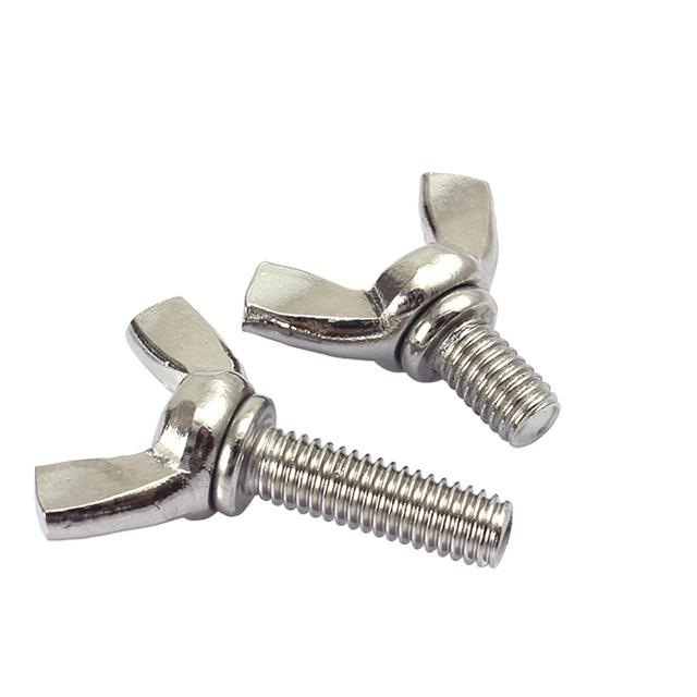 Stainless Steel Wing Bolt ss304 Din 316 in mm size bolt and nut