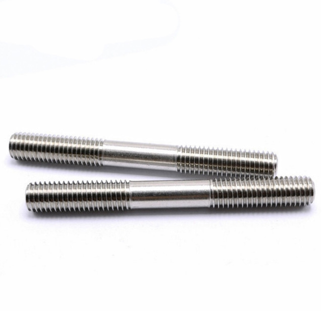 Steel metal galvanized double ended studs DIN939 grade 4.8 8.8 10.9