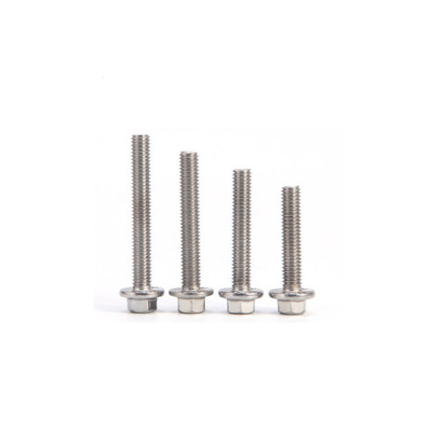 Haiyan aluminium grade 2 grade 5 90105-10728 bolt flange  anodised flanged hex head bolts