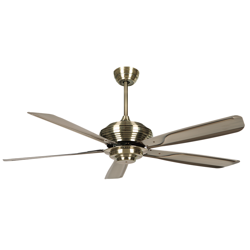 56 Inch latest hot selling home product ceiling fan light retro 5 Blades copper motor decorative ceiling fans without light