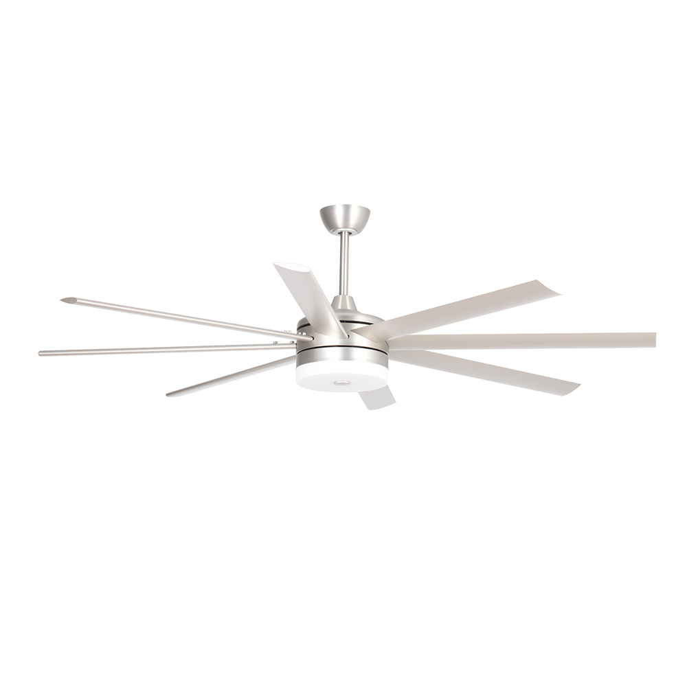 Big Size Silent 100 Inches 8 blade Led Ceiling Fan DC Motor Large Ceiling Fan Light And Remote Control