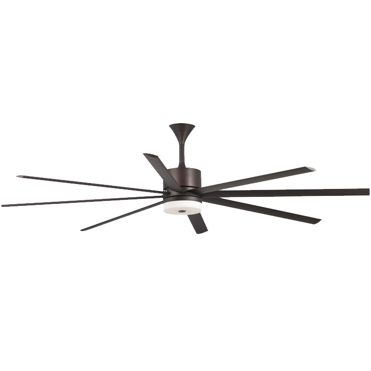 Big Size Silent 100 Inches 8 blade Led Ceiling Fan DC Motor Large Ceiling Fan Light And Remote Control