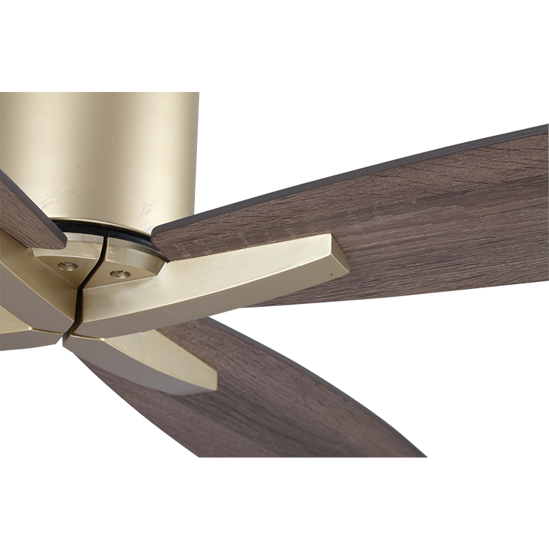 Hot Sale Plywood Blades Ceiling Flush Mounted Remote Control Ceiling Fans With Light For Bedroom