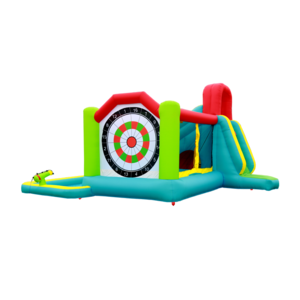 Inflatable Water Park Big Target, Jumping Castle, Basketball, Rock Climbing Bounce House Commercial With Blower