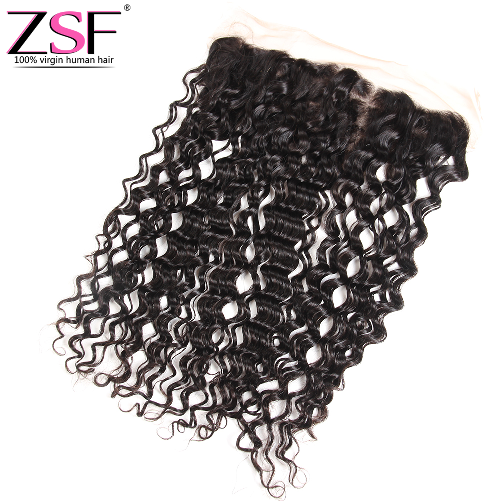 Brazilian 13x4 HD Lace Frontal Kinky Curly Pre Plucked Natural Hairline with Baby Hair Ear to Ear Remy Human Frontal Closure