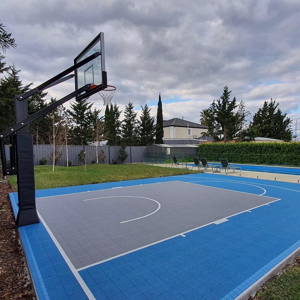 ZSFloor diy sport synthetic modular tartan mobile basketball court price