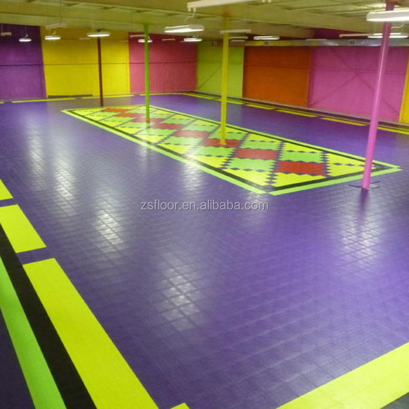 Plastic interlocking flooring tile roller skating rink flooring for outdoor