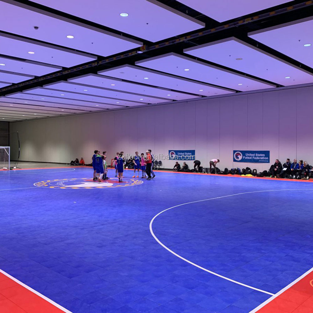 10 years warranty indoor soccer flooring pp tiles futsal court cost price