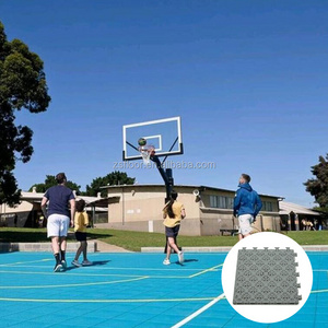 Composite tile plastic backyard basketball, tennis, volleyball playground court surface