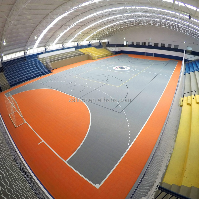 10 years warranty indoor soccer flooring pp tiles futsal court cost price