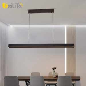 Modern Design Dining Room Kitchen Island Decorative Pendant Lamp 48w Led Chandelier Linear Pendant Light