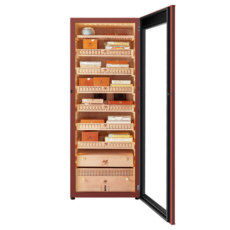 Luxury Fashion Style Commercial Use 520L Large Capacity Electric Cigar Humidors with Wifi App and Humidity Control