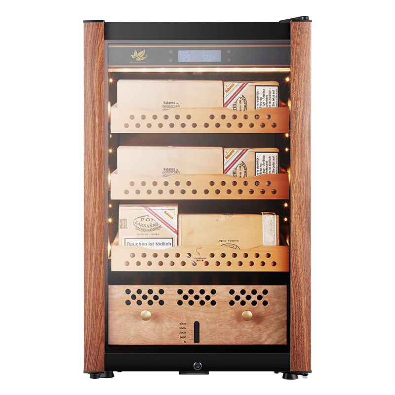 Top Pick Spanish Cedar Humidor Electronic Cigar Display Cabinet Cooler For 550 Cigars