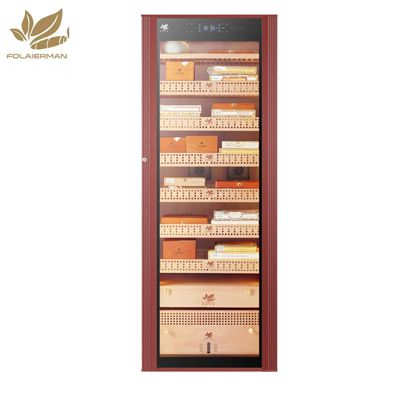 Luxury Fashion Style Commercial Use 520L Large Capacity Electric Cigar Humidors with Wifi App and Humidity Control