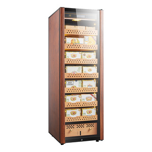 Premium Luxury Cigar Bar Use Compressor Cigar Humidor Individual Cigar Showcase with Constant Humidity Control