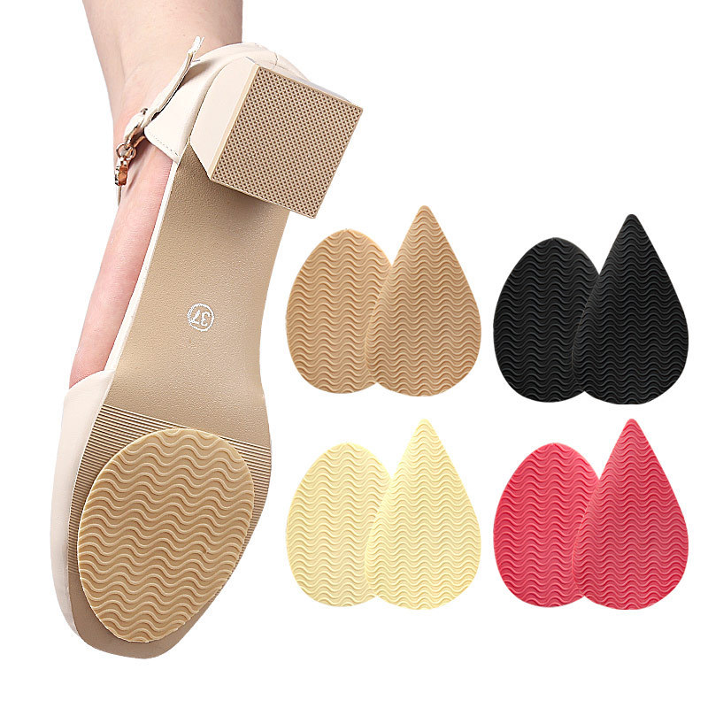 Sole Protector Stickers for High Heel Shoes Self Adhesive Silicone Non-Slip Shoes Cover Bottoms Non-Slip Shoe Sole Pads