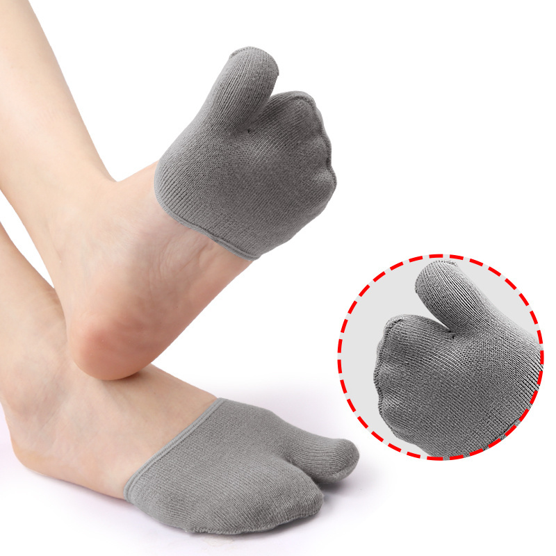 Toe topper Socks Women Half Flip Flop Tabi Socks Non-Slip Invisible No Show Liner Half Socks