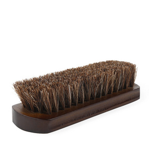 Hot Sale Horsehair Shoe Brush 17cm Wood brush for Shoe Cleaning for Boots & Other Leather Care Shoe Shine Tools