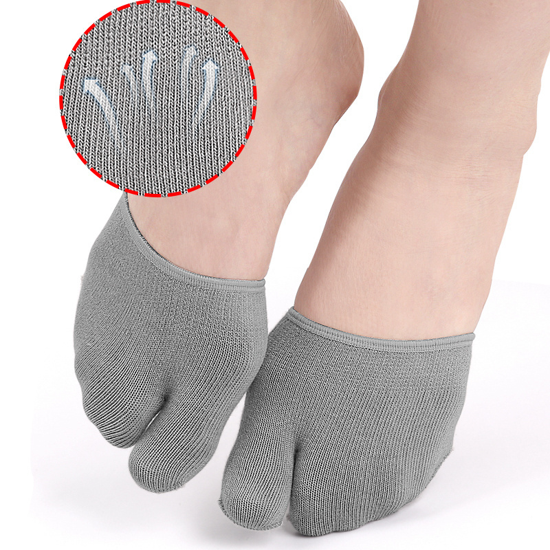 Toe topper Socks Women Half Flip Flop Tabi Socks Non-Slip Invisible No Show Liner Half Socks