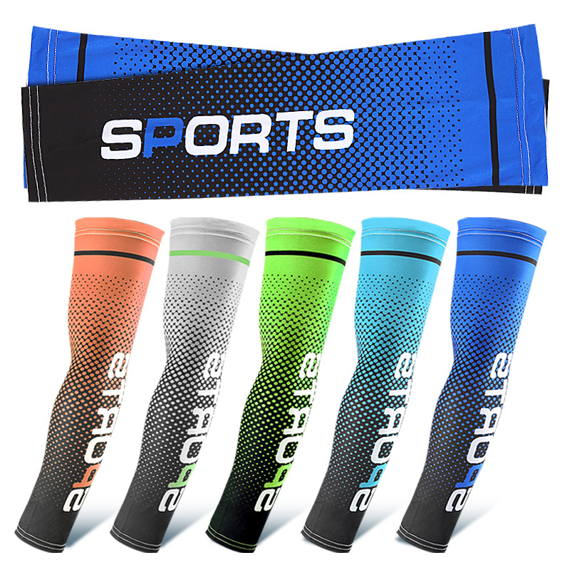 Sun Protection Arm Sleeves Cooling Sports Compression Athletic Sleeves for Basketball Running Cycling Golfing Outdoor Sports