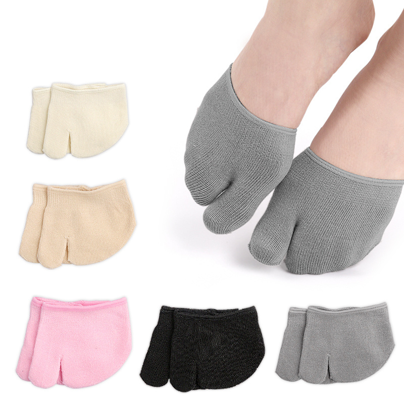 Toe topper Socks Women Half Flip Flop Tabi Socks Non-Slip Invisible No Show Liner Half Socks