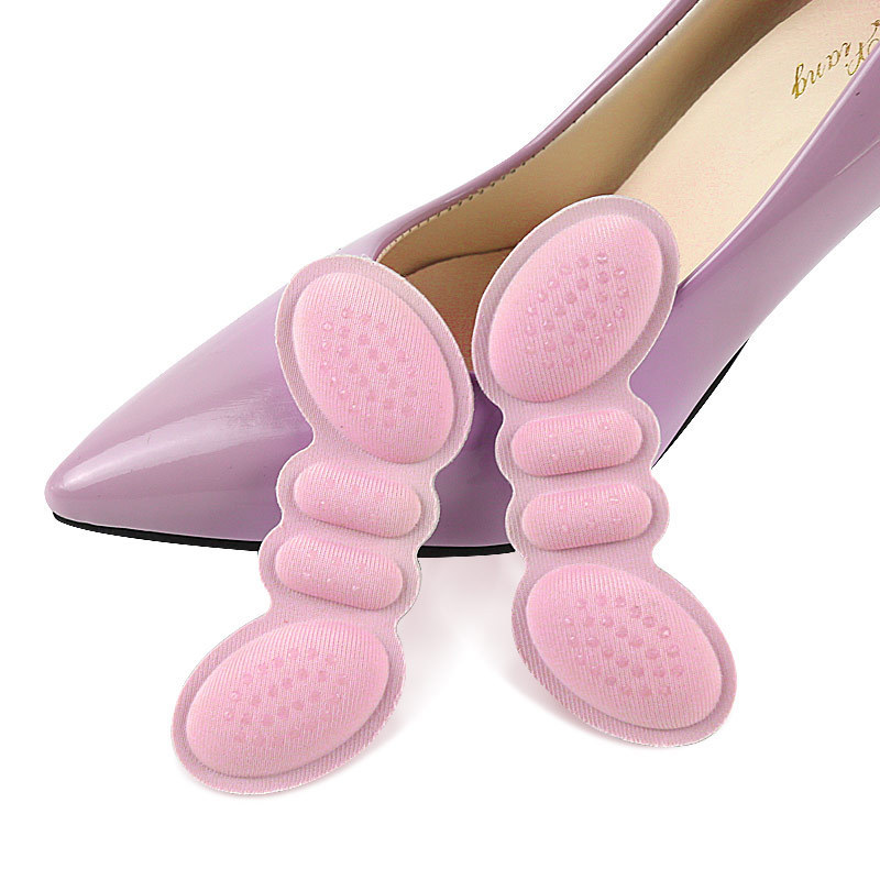 Butterfly Sponge Anti slip Heel Stick Anti wear Foot Adjustment Shoe Size soft and comfortable