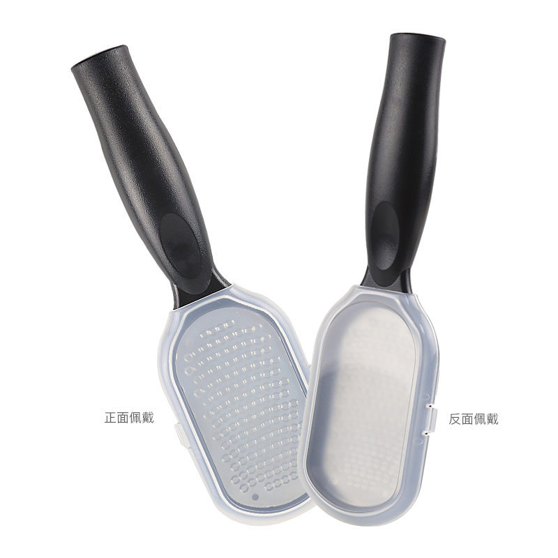 Stainless steel foot scraper with lid foot grinding device Foot rubbing board for removing dead skin and calluses