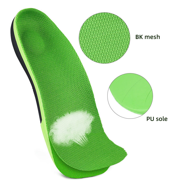 PU removable insole sport Shoe Inserts Half Insole for Plantar Fasciitis Arch Support Heel Spur Pain Relief Flat Feet