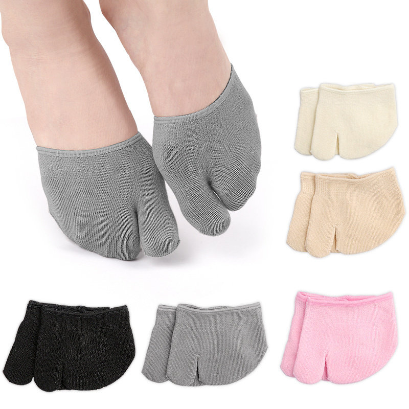 Toe topper Socks Women Half Flip Flop Tabi Socks Non-Slip Invisible No Show Liner Half Socks