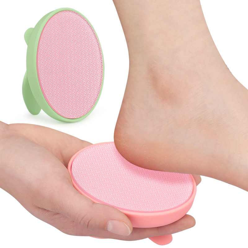 Glass Foot File Callus Remover Crystal Pedicure Foot Scrubber for Travel Use Portable Handheld Sized Foot Scraper