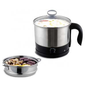 hot sale 1.2liter portable mini electric heating rice cooker noodle hot pot electric cooking pot multi kettle