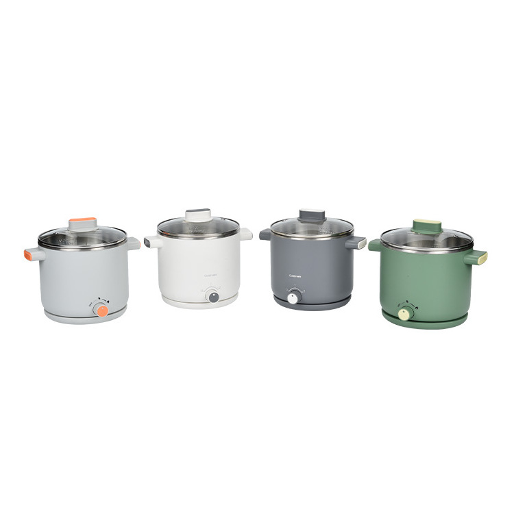 OEM Household electric multi cooker 1.5L high quality Mini Hot Pot Electric Cooking Cooker Pot