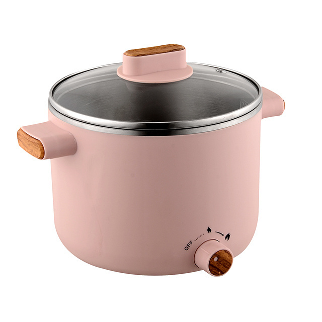 Factory Wholesale 1.2L Stainless Steel Kettle Body Mini Electric Cooking Pot For Rice Porridge Noodles