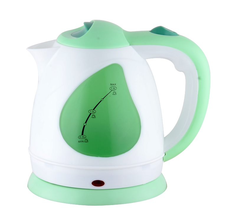 Plastic handle small electric kettle 1.5L electric teapot warmer